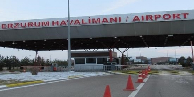 Erzurum’da Yoğun Kar Yağışı, Uçak Seferleri İptal Edildi